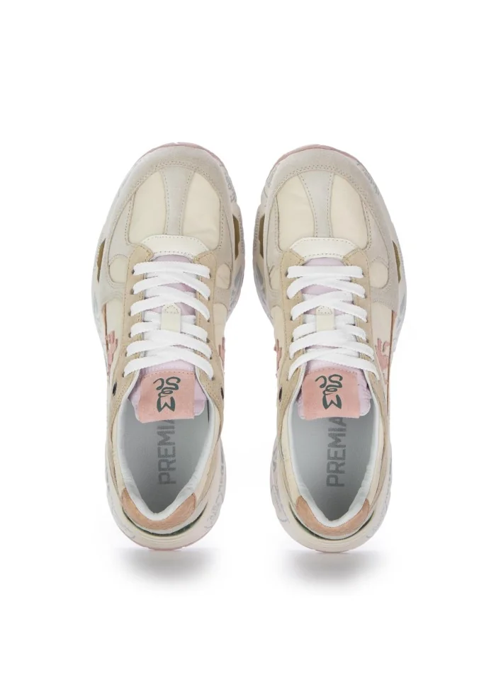 PREMIATA | SNEAKERS MASED BEIGE ROSA PASTELLO