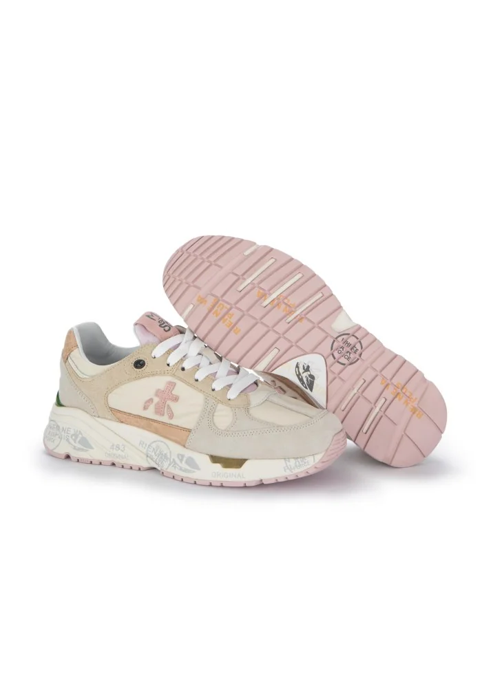 PREMIATA | SNEAKERS MASED BEIGE ROSA PASTELLO