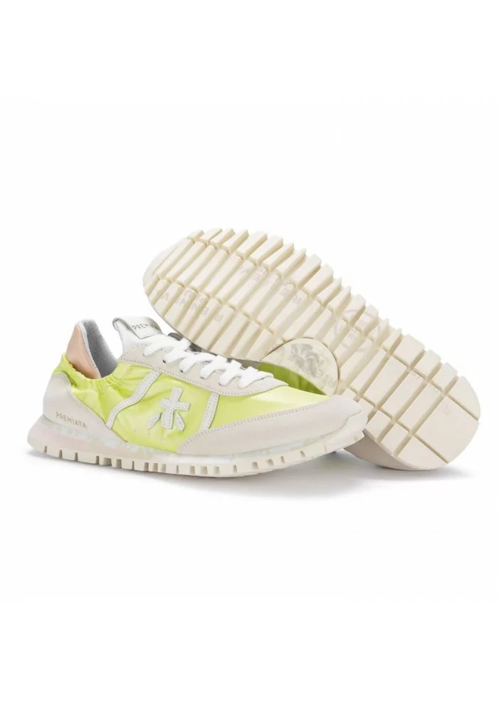 PREMIATA | SNEAKERS SEAND VERDE FLUO BEIGE