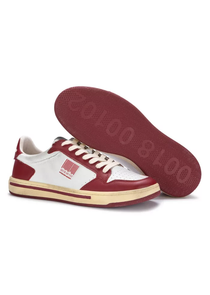 PRO 01 JECT | SNEAKERS P7BM PELLE BIANCO ROSSO