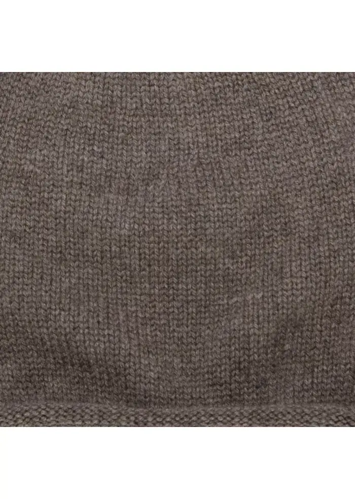 RIVIERA CASHMERE | BERETTO CASHMERE RASATO MARRONE