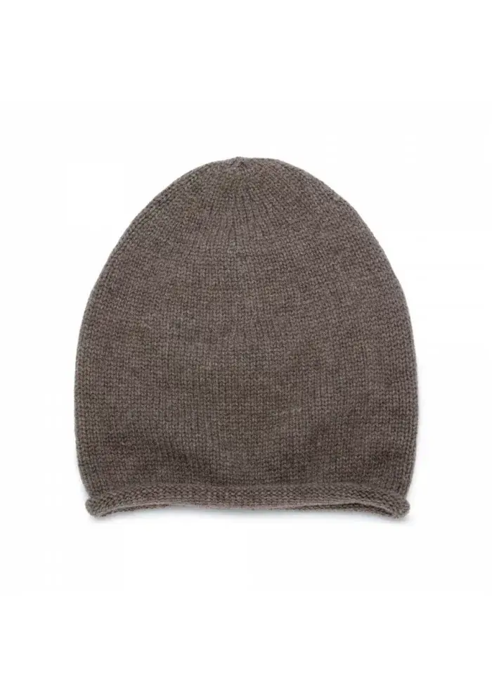 RIVIERA CASHMERE | BERETTO CASHMERE RASATO MARRONE