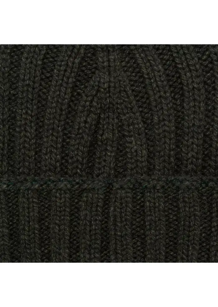 RIVIERA CASHMERE | BERRETTO PESANTE COSTE VERDE SCURO