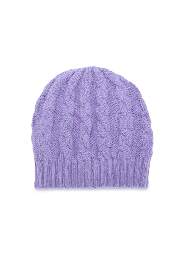 RIVIERA CASHMERE | BERRETTO TRECCIA LILLA