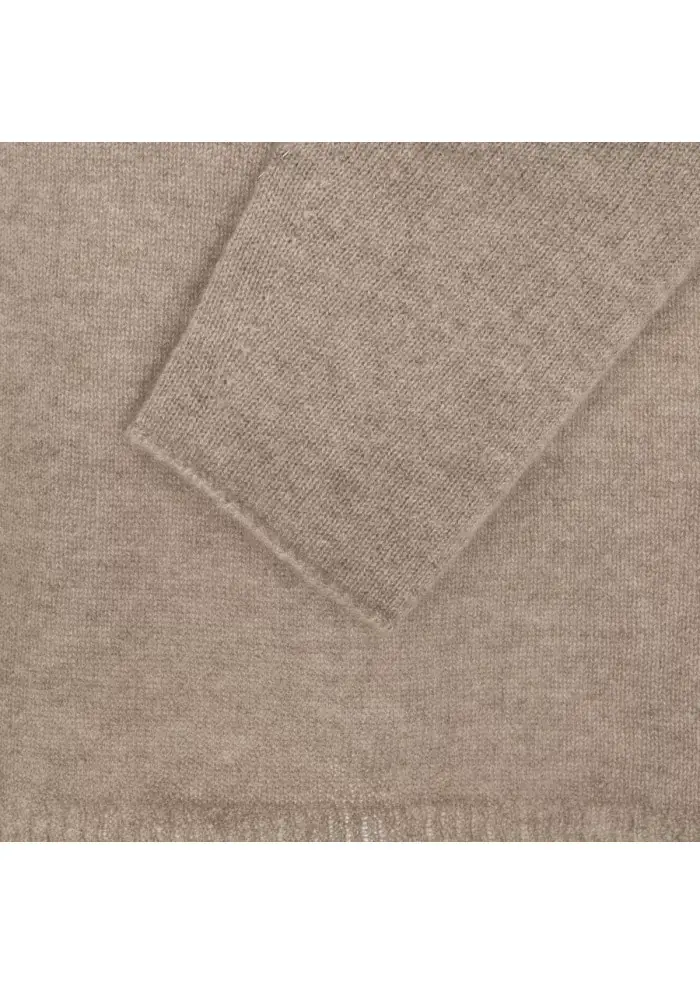 RIVIERA CASHMERE | MAGLIONE RASATO MARRONE