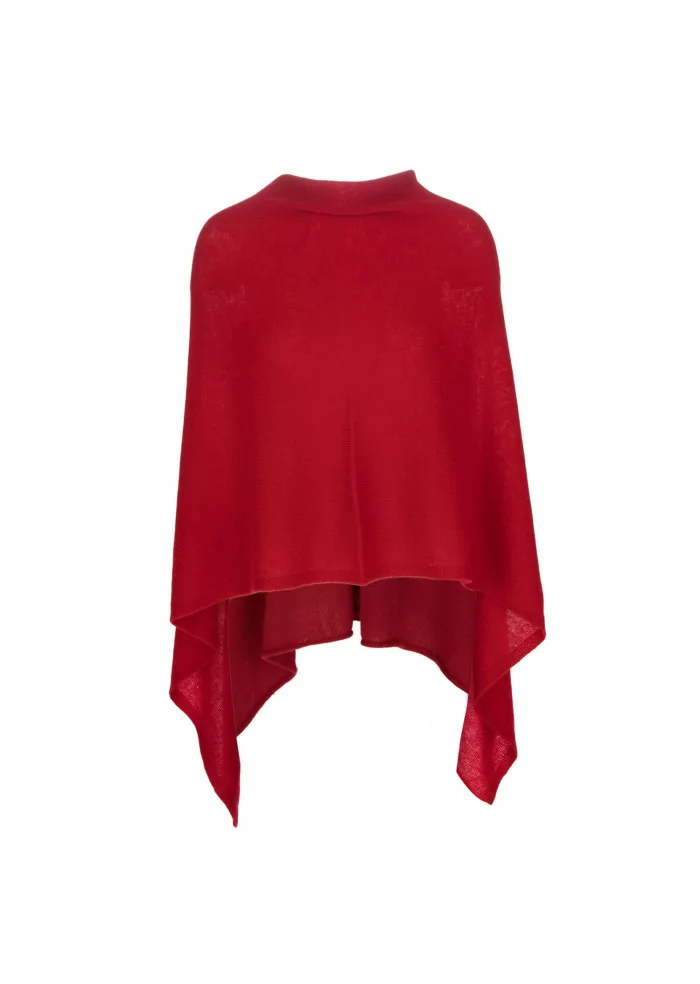 RIVIERA CASHMERE | MANTELLINA RASATA ROSSA