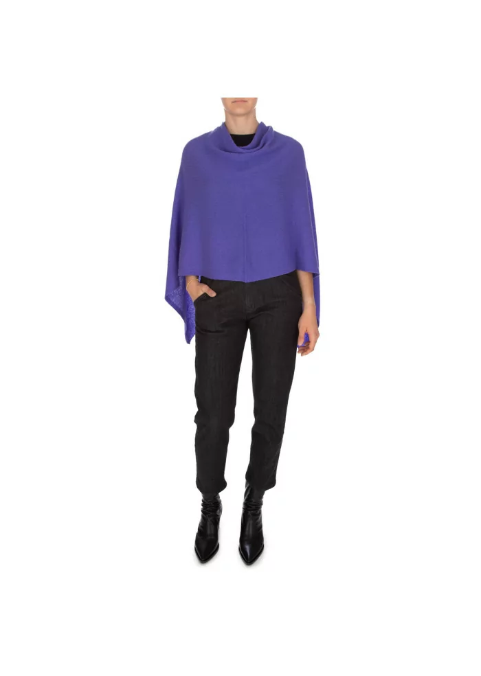 RIVIERA CASHMERE | MANTELLINA RASATA VIOLA
