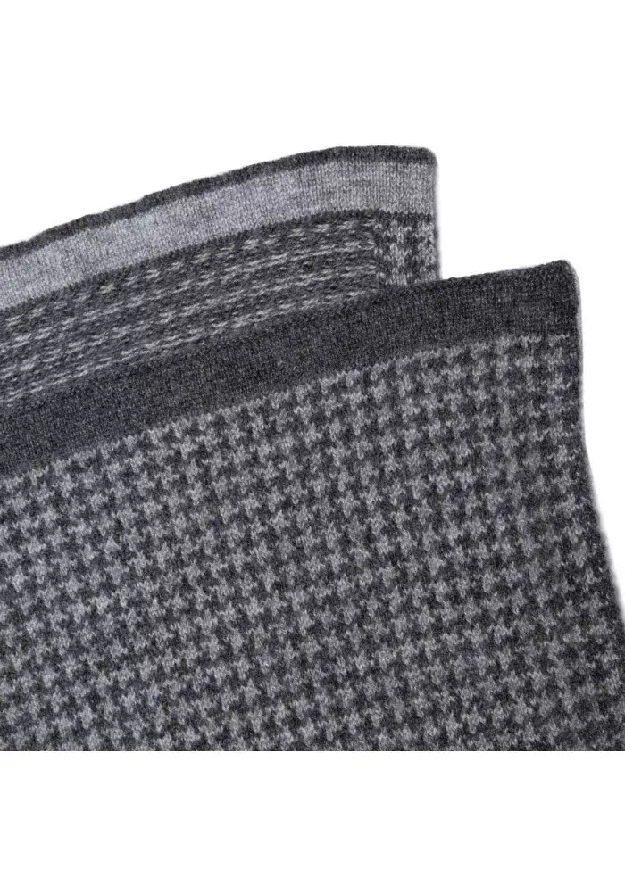 RIVIERA CASHMERE | SCIARPA PIED A PULL GRIGIO