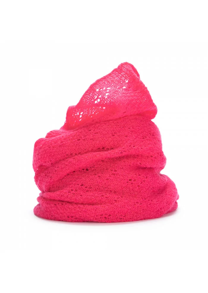 RIVIERA CASHMERE | SCIARPA TRAFORATA CASHMERE ROSA