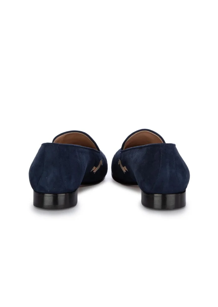 ROMA | BALLERINE CAMOSCIO BASSOTTI BLU