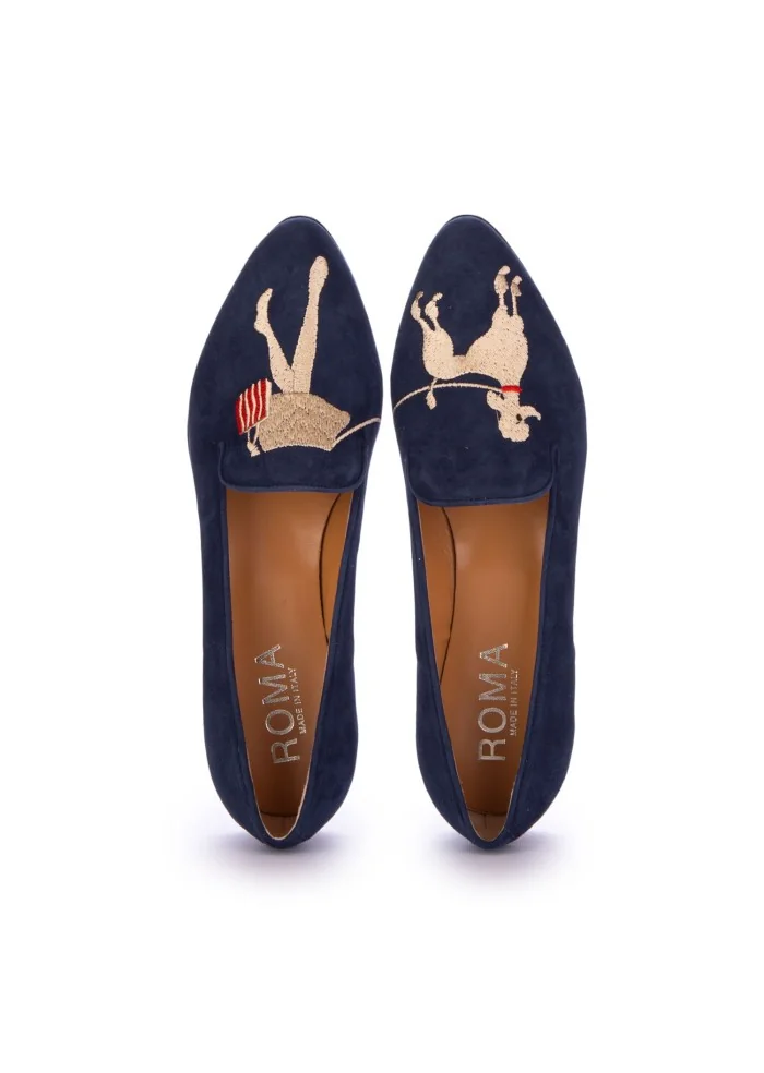 ROMA | BALLERINE TIFFANY CAMOSCIO BLU