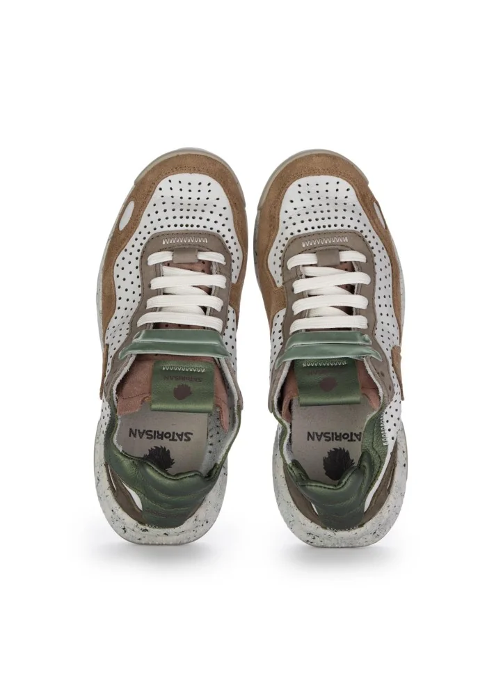 SATORISAN | SNEAKERS CHACRONA BIANCO MARRONE