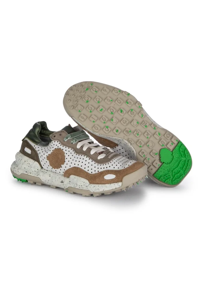 SATORISAN | SNEAKERS CHACRONA BIANCO MARRONE
