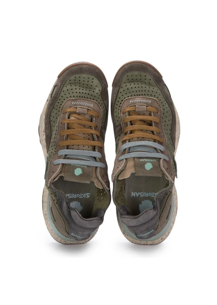 SATORISAN | SNEAKERS CHACRONA VERDE MARRONE