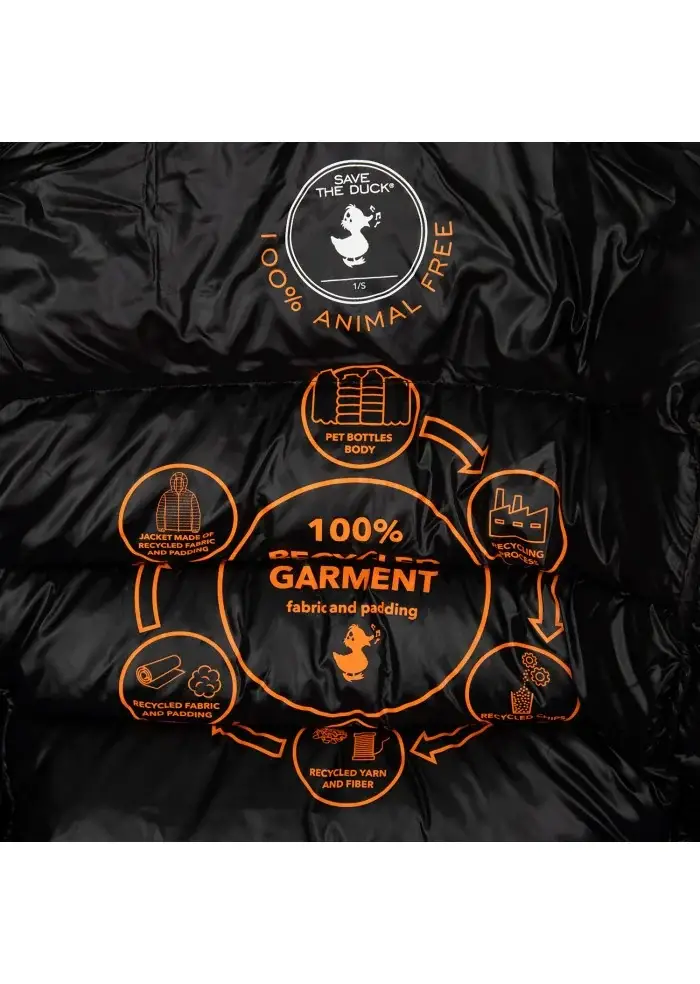 SAVE THE DUCK | PIUMINO LOVE19 COSMARY ARANCIONE
