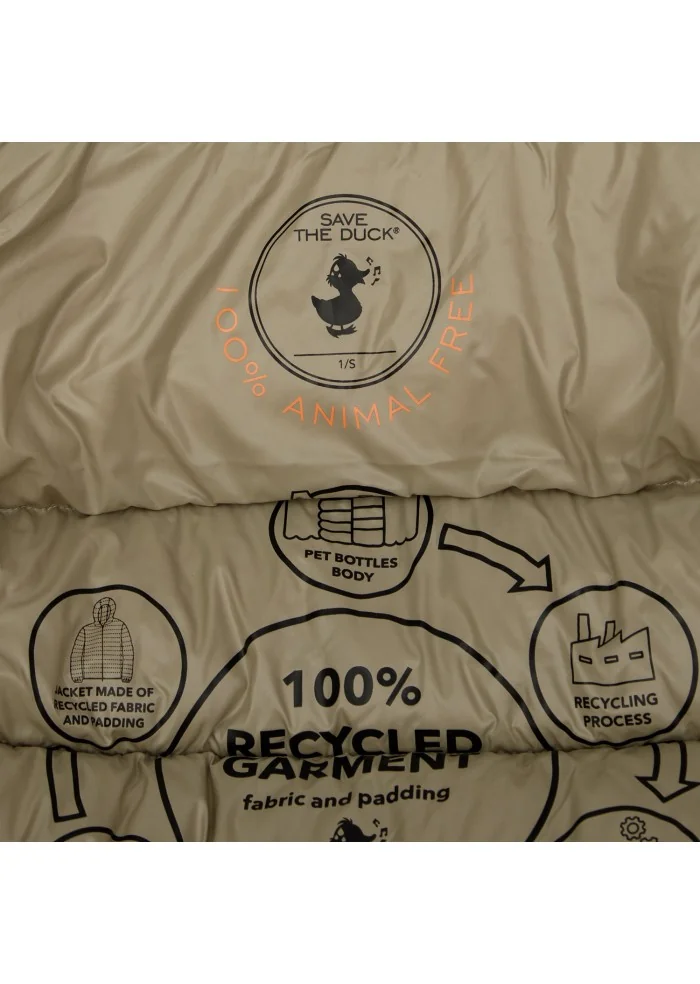 SAVE THE DUCK | PIUMINO LOVE19 COSMARY BEIGE