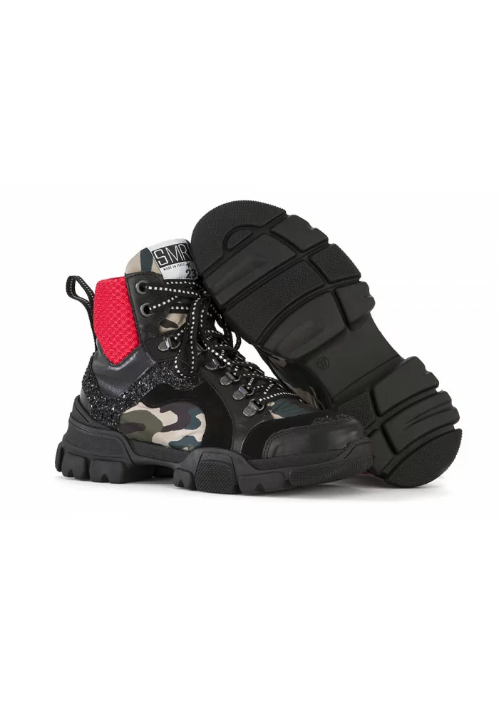 SCARPE DONNA SNEAKERS MAXI SUOLA GOMMA NERO SEMERDJIAN