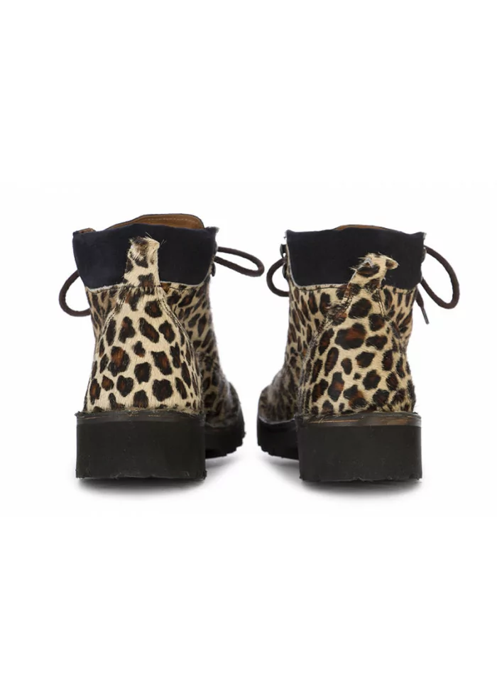 SCARPE DONNA TRONCHETTO LEOPARDATO BEIGE MANUFATTO TOSCANO VINCI