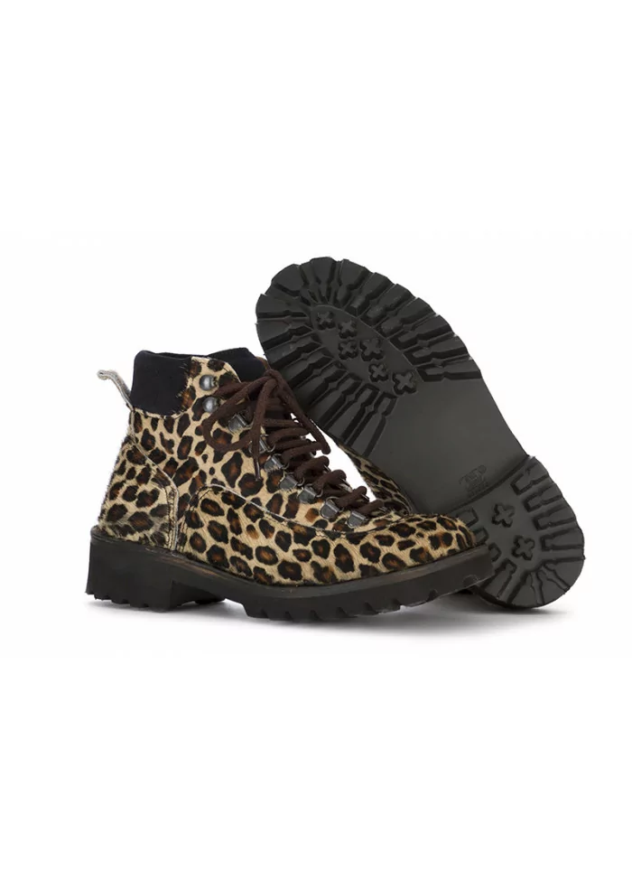 SCARPE DONNA TRONCHETTO LEOPARDATO BEIGE MANUFATTO TOSCANO VINCI