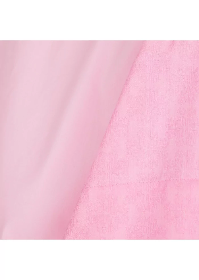 SEMICOUTURE | CAMICIA COTONE RICAMO ROSA