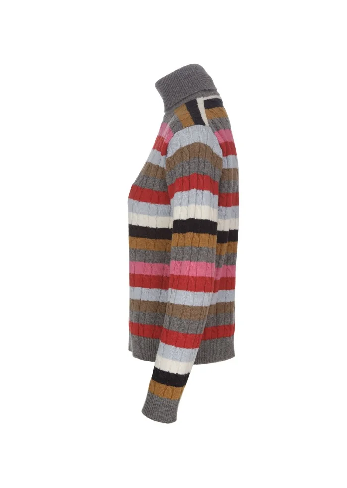 SEMICOUTURE | MAGLIONE DOLCEVITA LANA MULTICOLORE