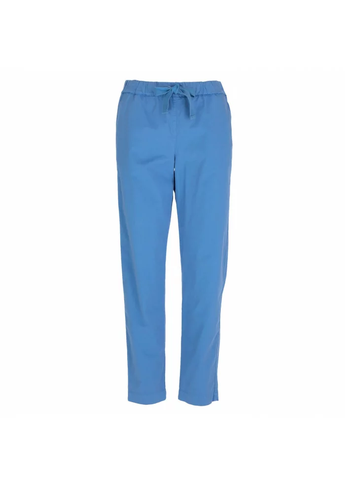 SEMICOUTURE | PANTALONI COTONE AZZURRI