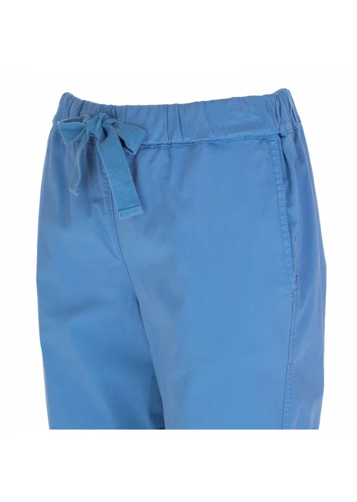SEMICOUTURE | PANTALONI COTONE AZZURRI