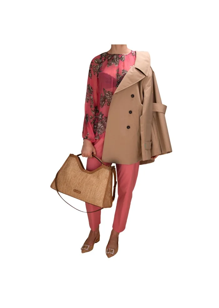 SEMICOUTURE | PANTALONI COTONE ROSA