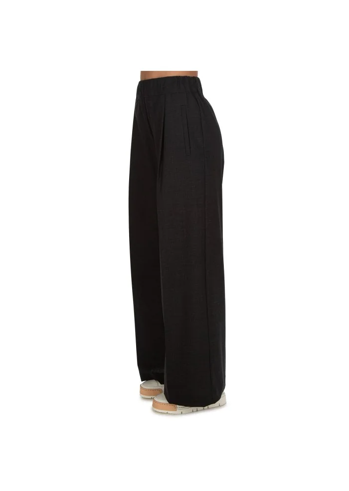 SEMICOUTURE | PANTALONI GAMBA LARGA GRIGIO ANTRACITE