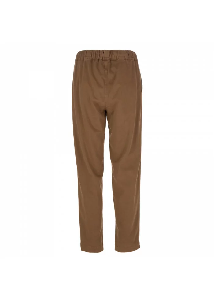 SEMICOUTURE | PANTALONI JOGGER VITA ALTA MARRONE