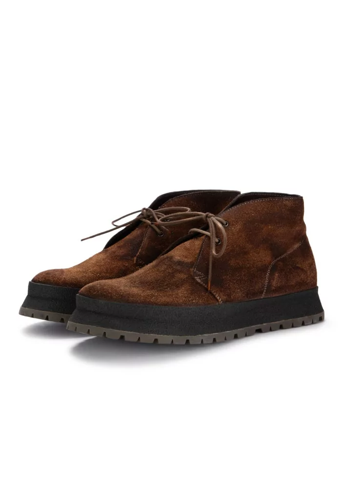 SHOTO | SCARPE ALLACCIATE ALCE CAMOSCIO MARRONE