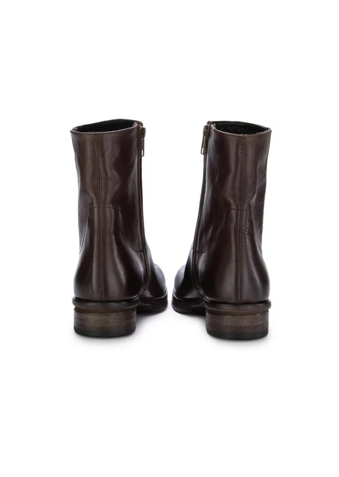 SHOTO | STIVALETTI PACO PELLE MARRONE SCURO