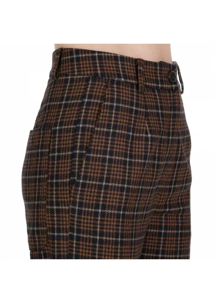 SOLOTRE | PANTALONI LANA MARRONE