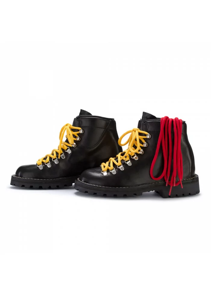 STIVALETTI ALLACCIATI DONNA LEREW'S | MID ROCCIA NERO