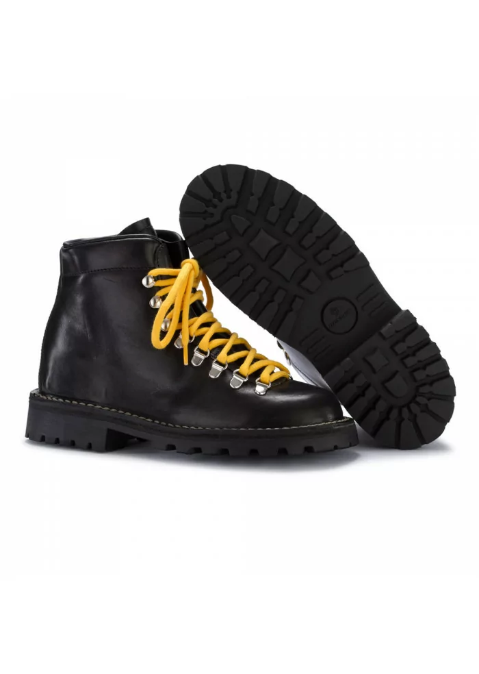 STIVALETTI ALLACCIATI DONNA LEREW'S | MID ROCCIA NERO