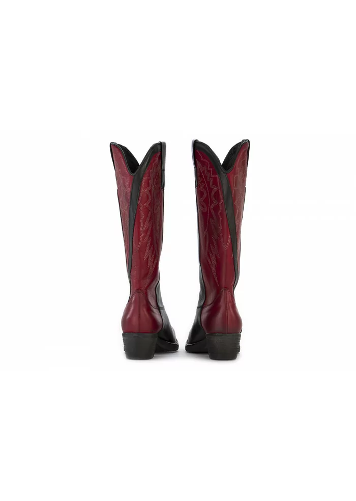 STIVALI COWBOY DONNA POESIE VENEZIANE | JSAA1 VELVET NERO BORDEAUX