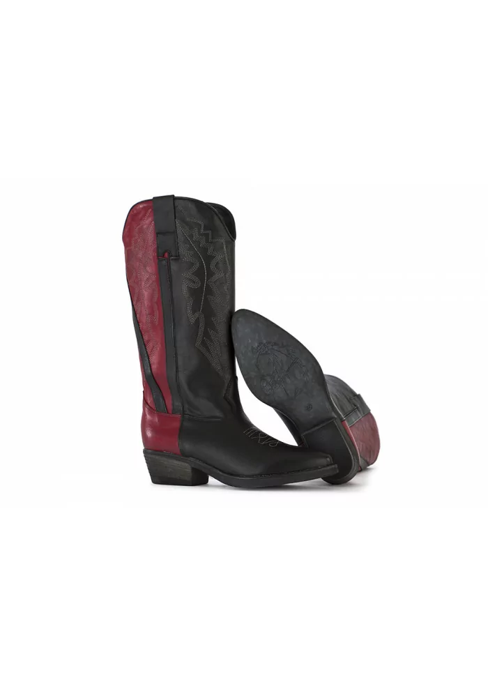 STIVALI COWBOY DONNA POESIE VENEZIANE | JSAA1 VELVET NERO BORDEAUX
