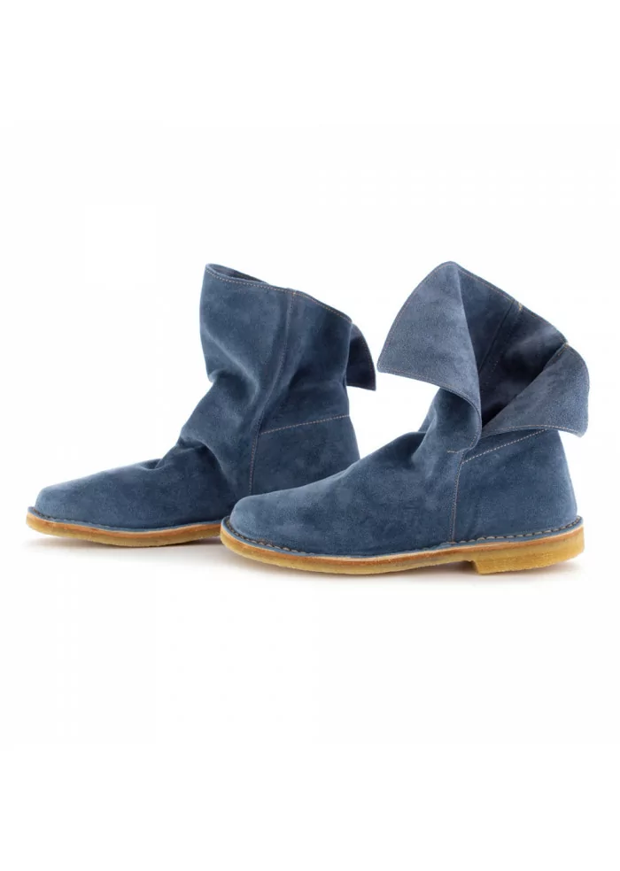 STIVALI DONNA MANUFATTO TOSCANO VINCI | BLU SCAMOSCIATO