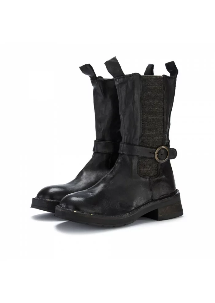 STIVALI DONNA MANUFATTO TOSCANO VINCI | BUFALO NERO