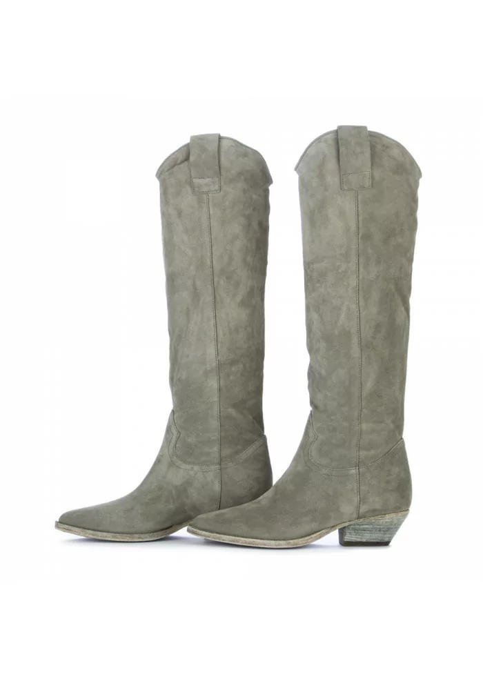 STIVALI TEXANI DONNA JUICE | SIENA SUEDE VERDE