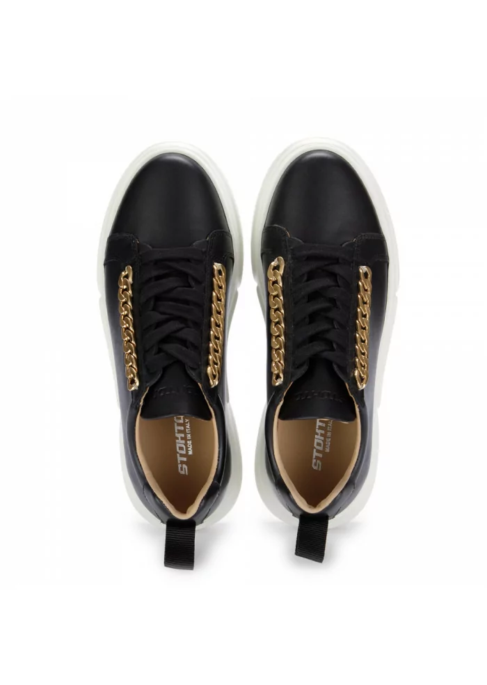 STOKTON | SNEAKERS CATENE VITELLO NERO