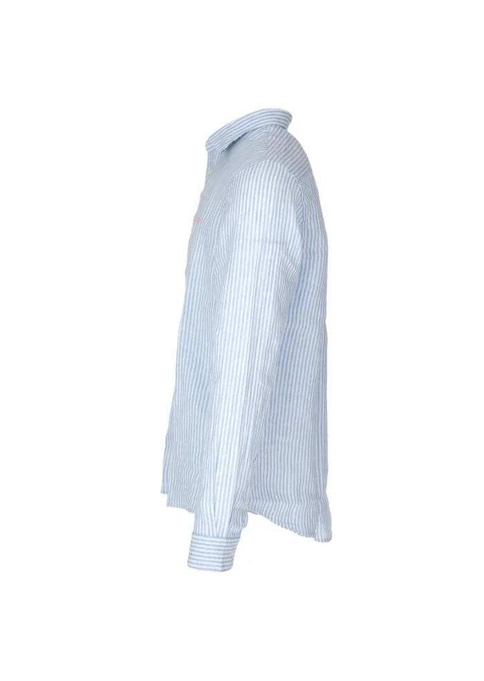 SUN68 | CAMICIA STRIPE CLASSIC BEACH AZZURRO BIANCO