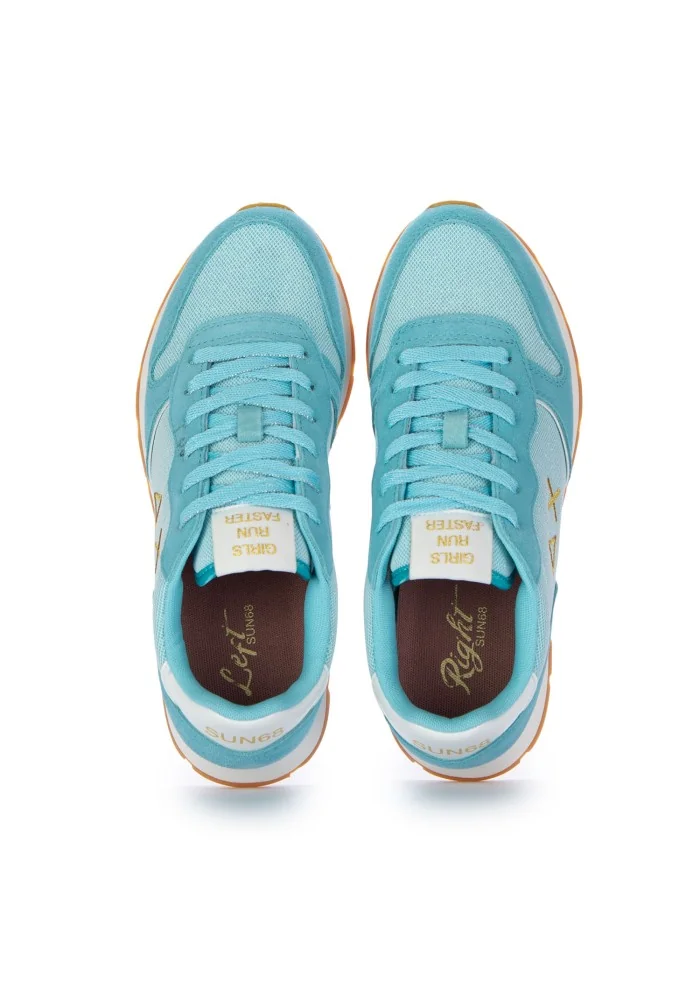 SUN68 | SNEAKERS ALLY GLITTER TEXTILE AZZURRO