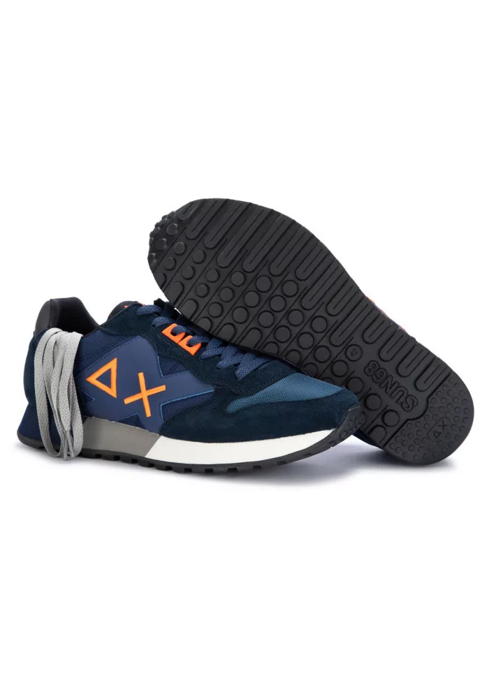 SUN68 | SNEAKERS JAKI FLUO BLU NAVY