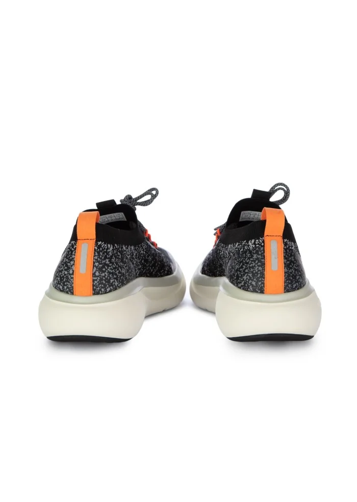 SUN68 | SNEAKERS JUPITER KNIT NERO ARANCIONE