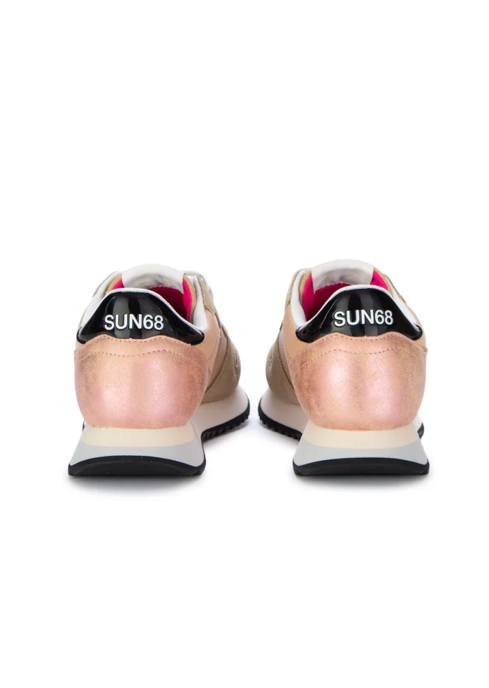 SUN68 | SNEAKERS STARGIRL GLITTER LOGO BEIGE ROSA