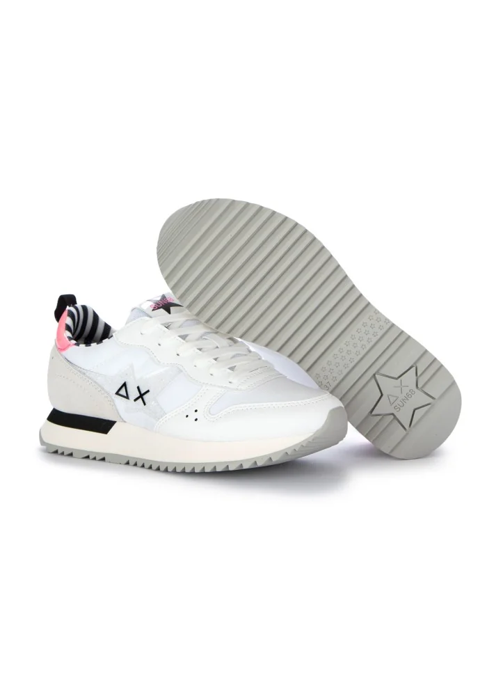 SUN68 | SNEAKERS STARGIRL TRANSPARENT PATCH BIANCO