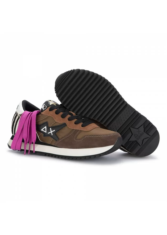 SUN68 | SNEAKERS STARGIRL ZEBRATO MARRONE