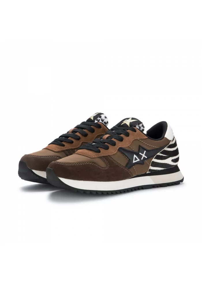 SUN68 | SNEAKERS STARGIRL ZEBRATO MARRONE