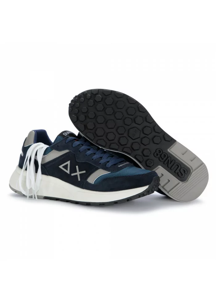 SUN68 | SNEAKERS UOMO DADDY 07 BLU LACCI DI RICAMBIO